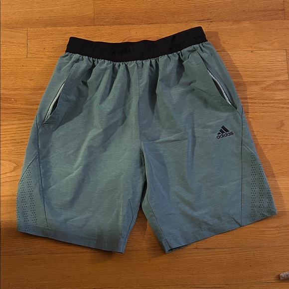 Adidas Men's Athletic Shorts in Green and Black - Picture 1 of 2